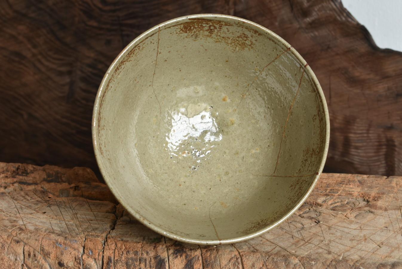 Joseon Dynasty Antique Tea Bowl/1600s/Beautiful Kintsugi Bowl/Wabisabi Pottery 2
