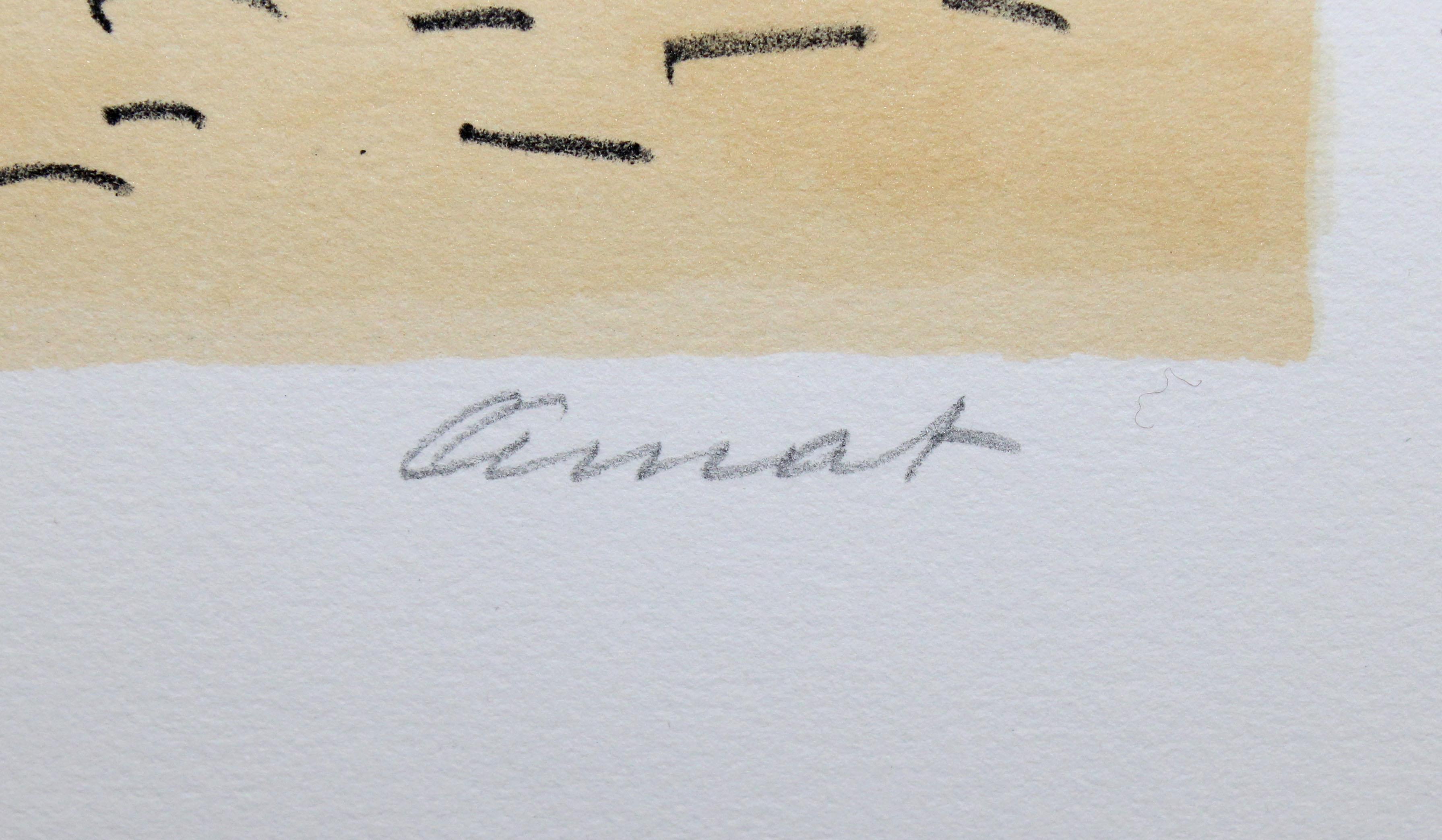 Litografia sobre papel - A las puertas del parque - Tiraje: 1/250 - Print Expresionista de Josep Amat Pagès
