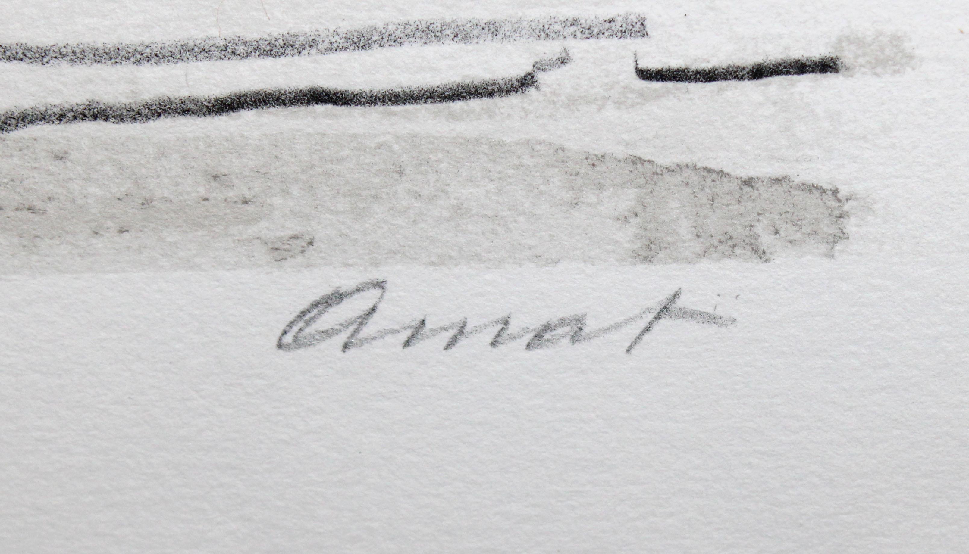 Litografia sobre papel - Vista urbana - Tiraje : 8/250 - Expressionniste Print par Josep Amat Pagès