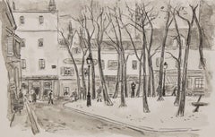 Litografia sobre papel - Vista urbana - Tiraje : 8/250