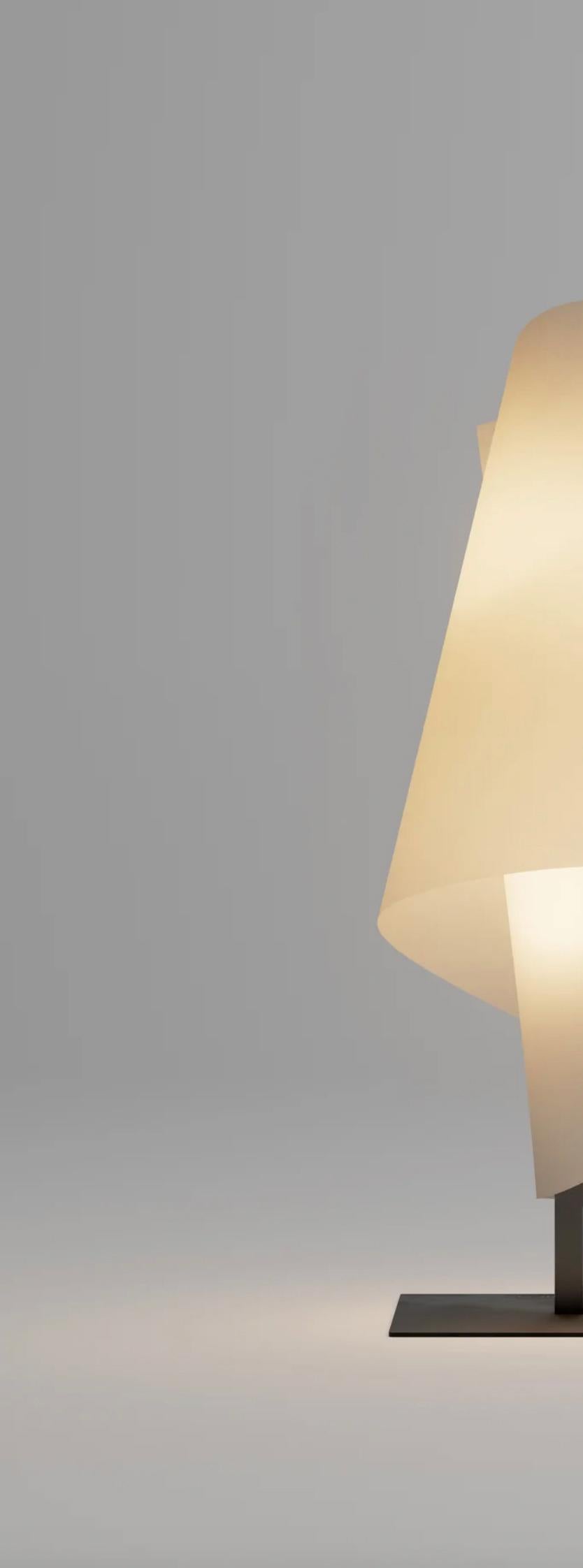 Steel Josep Aregall Talla 3 Table Lamp For Parachilna For Sale