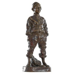 Josép Cardona i Furró Bronze Sculpture of a Boy