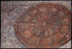 Couverture de trou de cheminée photoréaliste, peinture à l'huile et au sable de Josep Cisquella