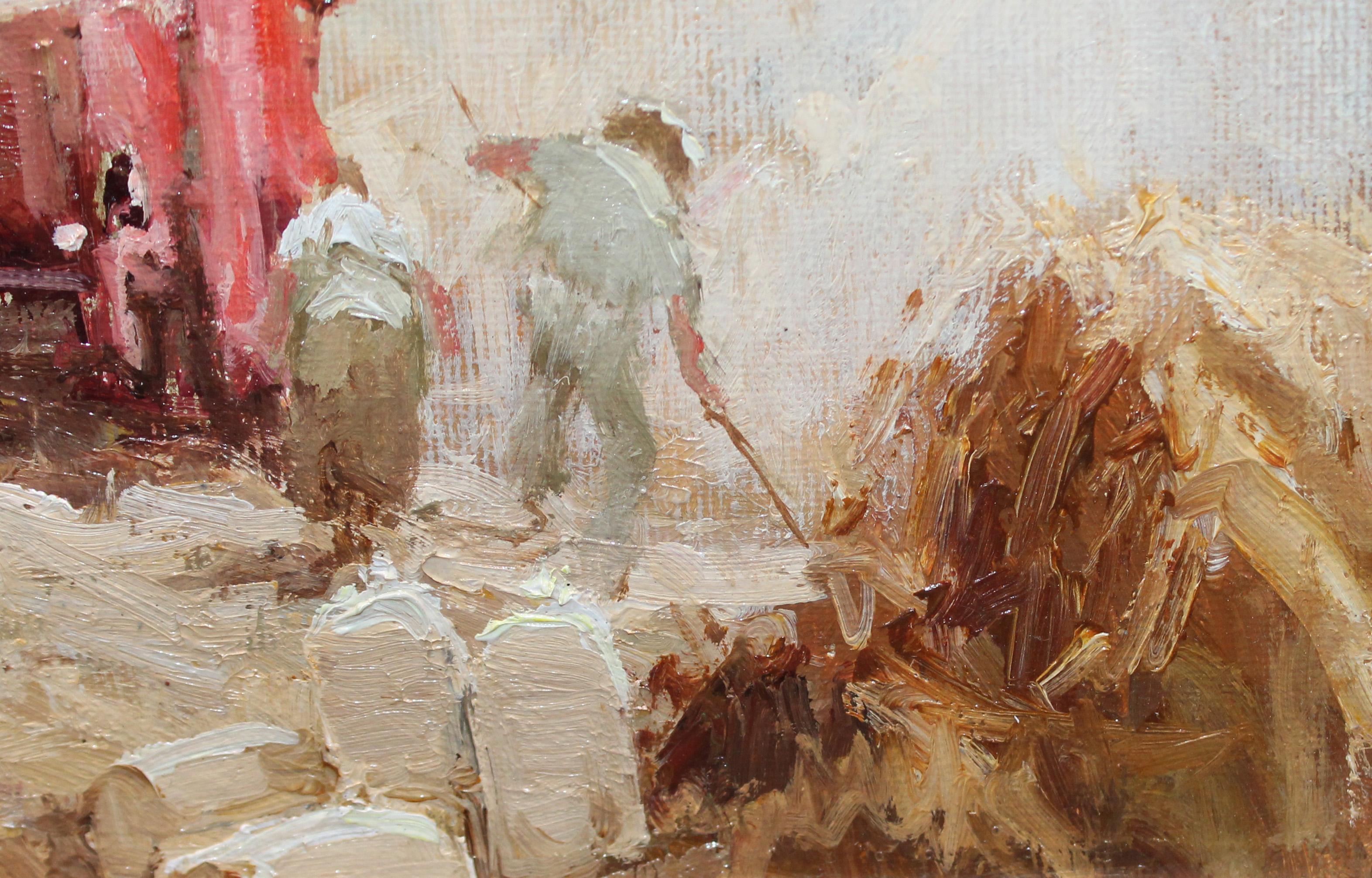 Óleo sobre tela - Escena rural (Impressionismus), Painting, von Josep Colomer Comas