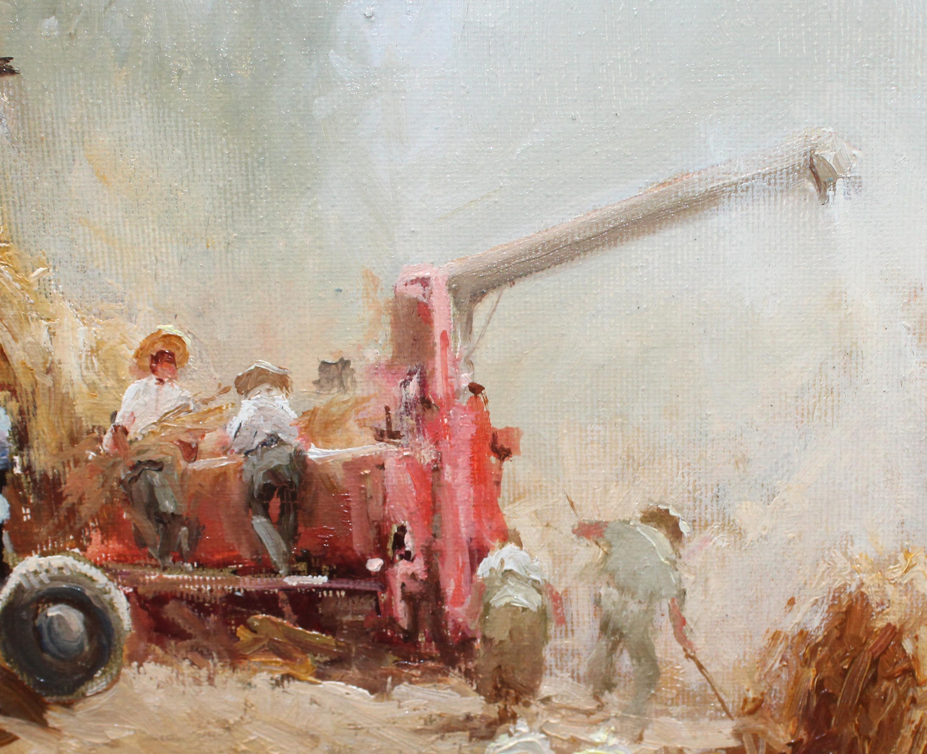 Óleo sobre tela - Escena rural (Braun), Landscape Painting, von Josep Colomer Comas
