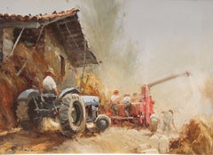 Óleo sobre tela - Escena rural