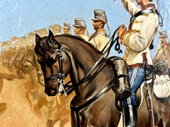 Ufficiale di cavalleria spagnolo a cavallo, 1889, di Josep Cusachs