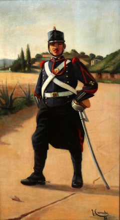 Militar - Óleo sobre tela