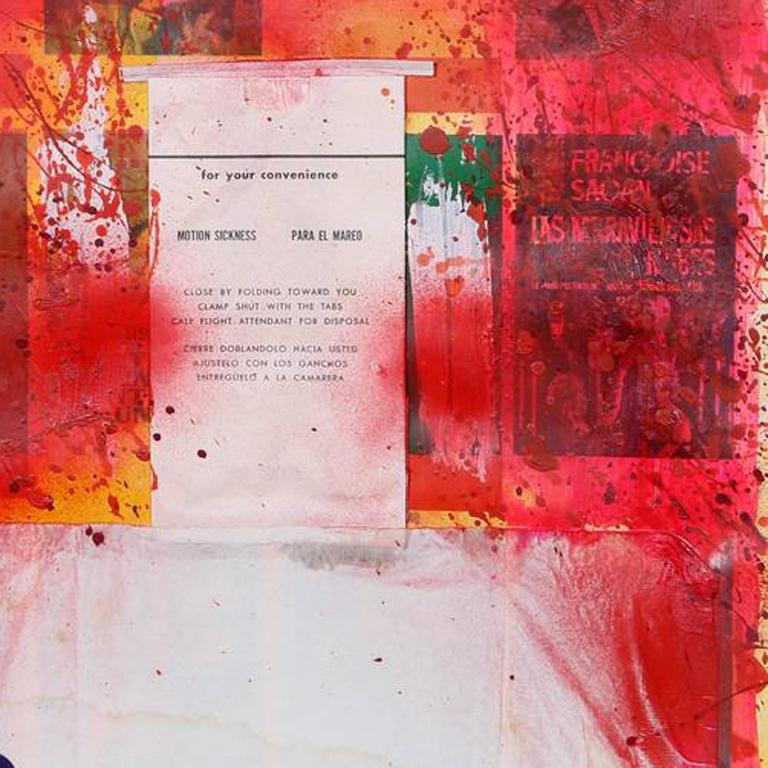 Motion Sickness, Conceptual Acrylic Painting and Collage by Josep Grau-Garriga For Sale 1