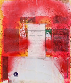 Le mal des transports, peinture acrylique conceptuelle et collage de Josep Grau-Garriga
