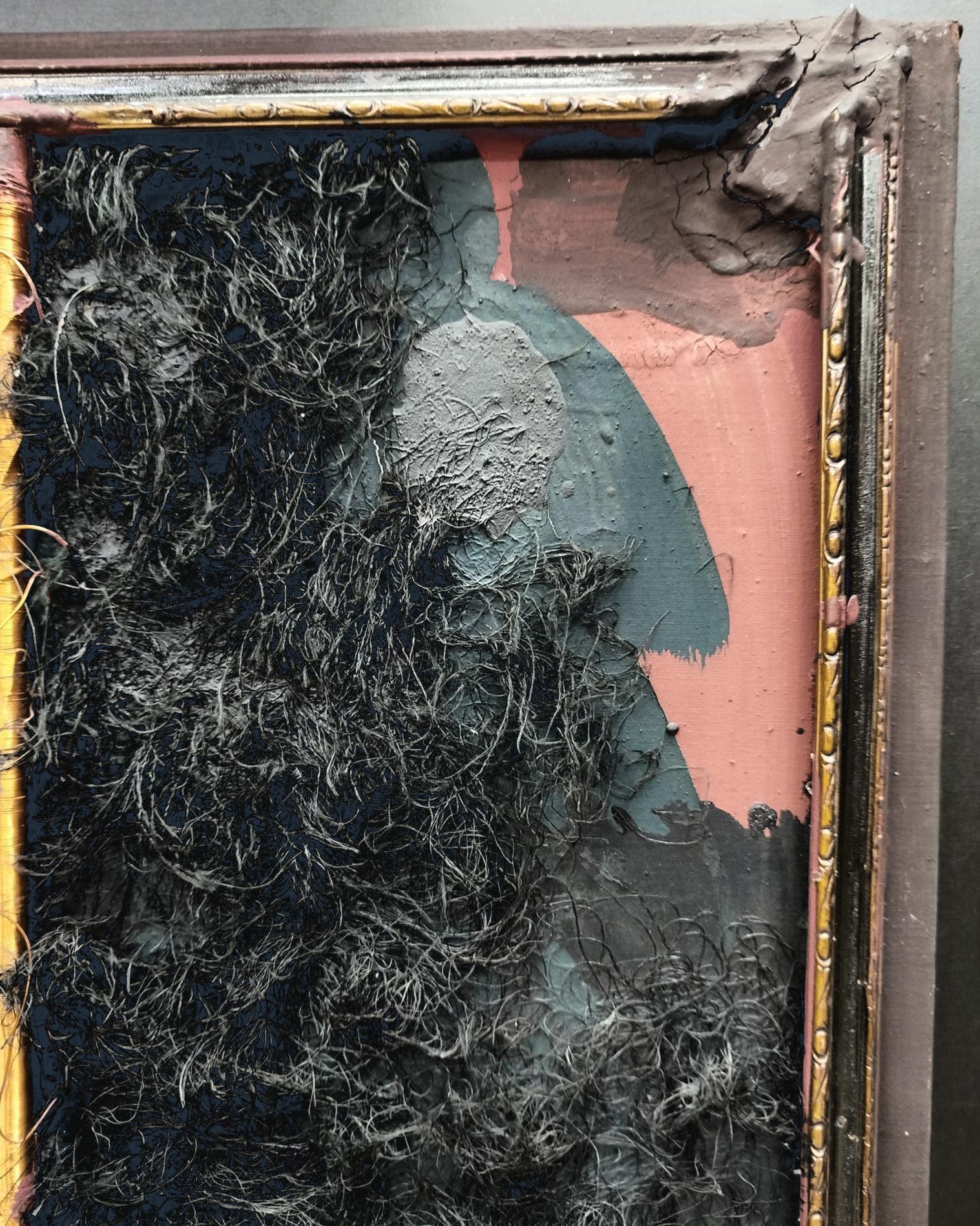 Grau Garriga  Tessile    Collage. astratto - Abstract Painting Nero di Josep Grau-Garriga