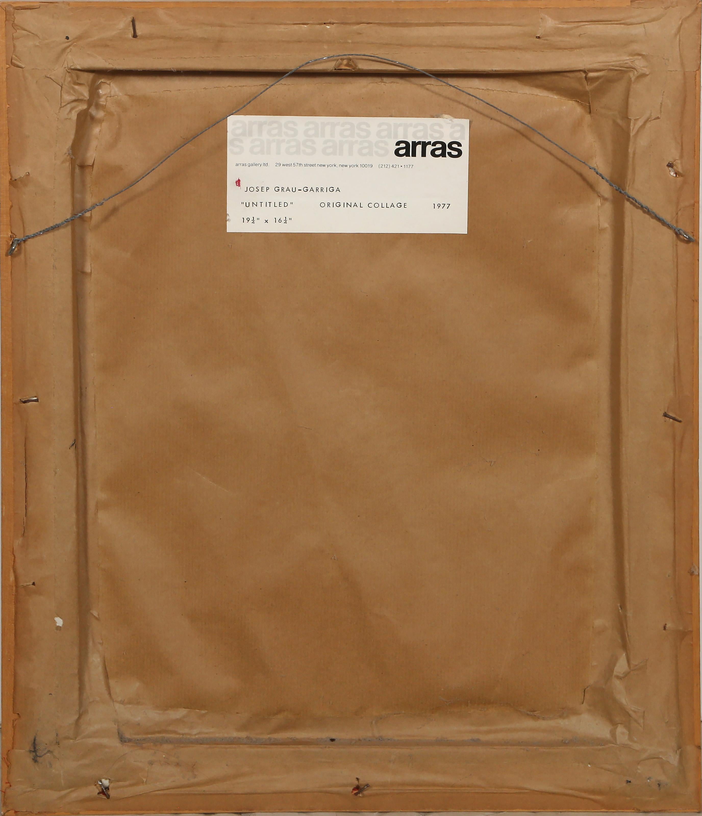 Senza titolo, collage concettuale e tecnica mista di Josep Grau-Garriga in vendita 4