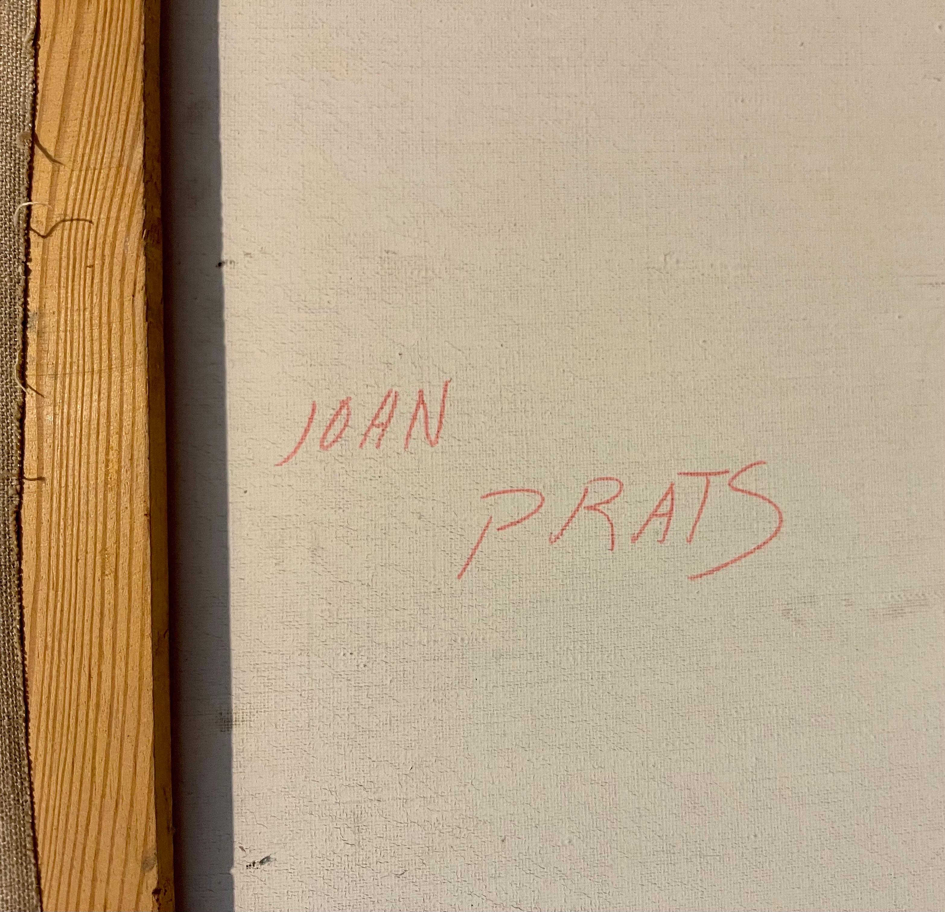 Pittura ad olio astratta catalana Josep Guinovart dalla Galleria Joan Prats - Abstract Painting Marrone di Josep Guinovart Bertrán