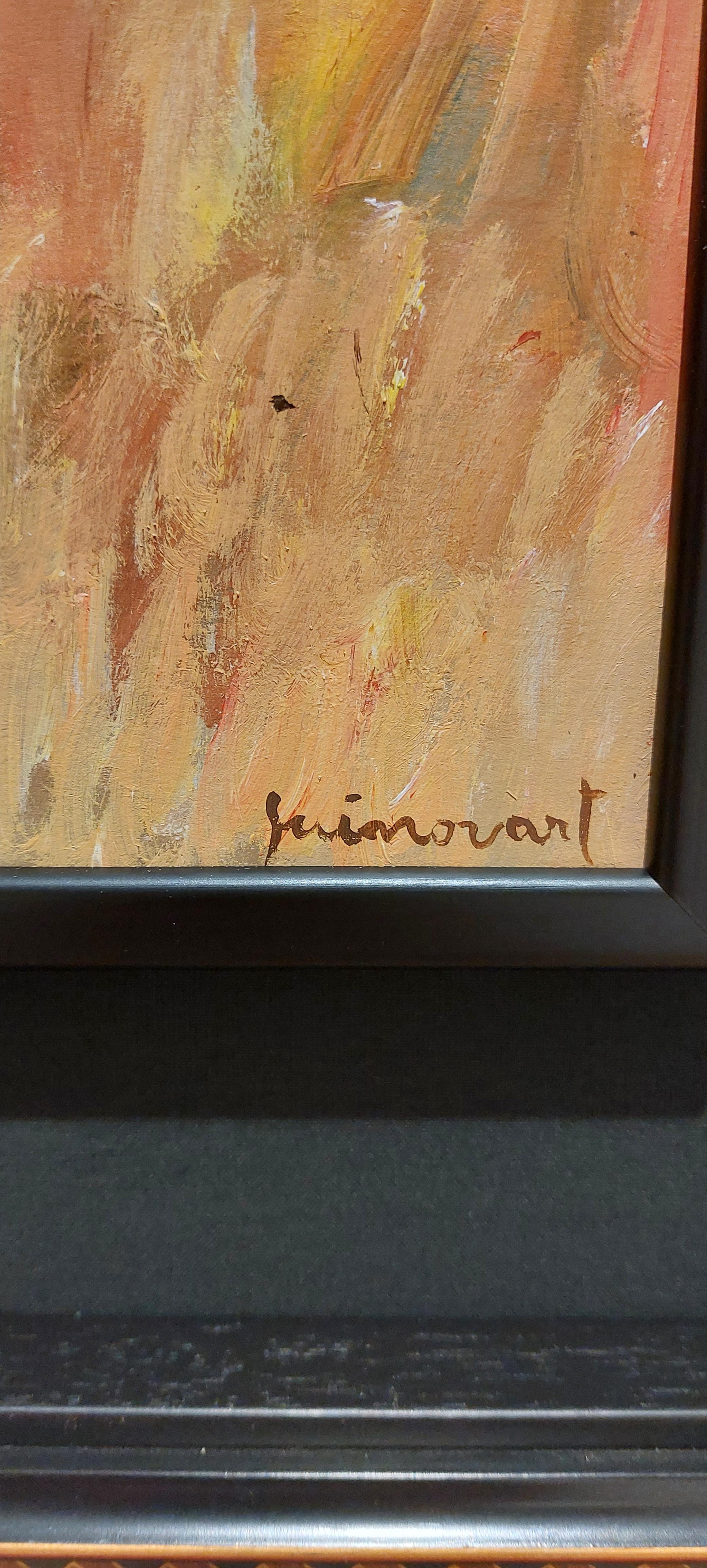 Guinovart.   dipingere il cartone - Painting Astratto di Josep Guinovart Bertrán