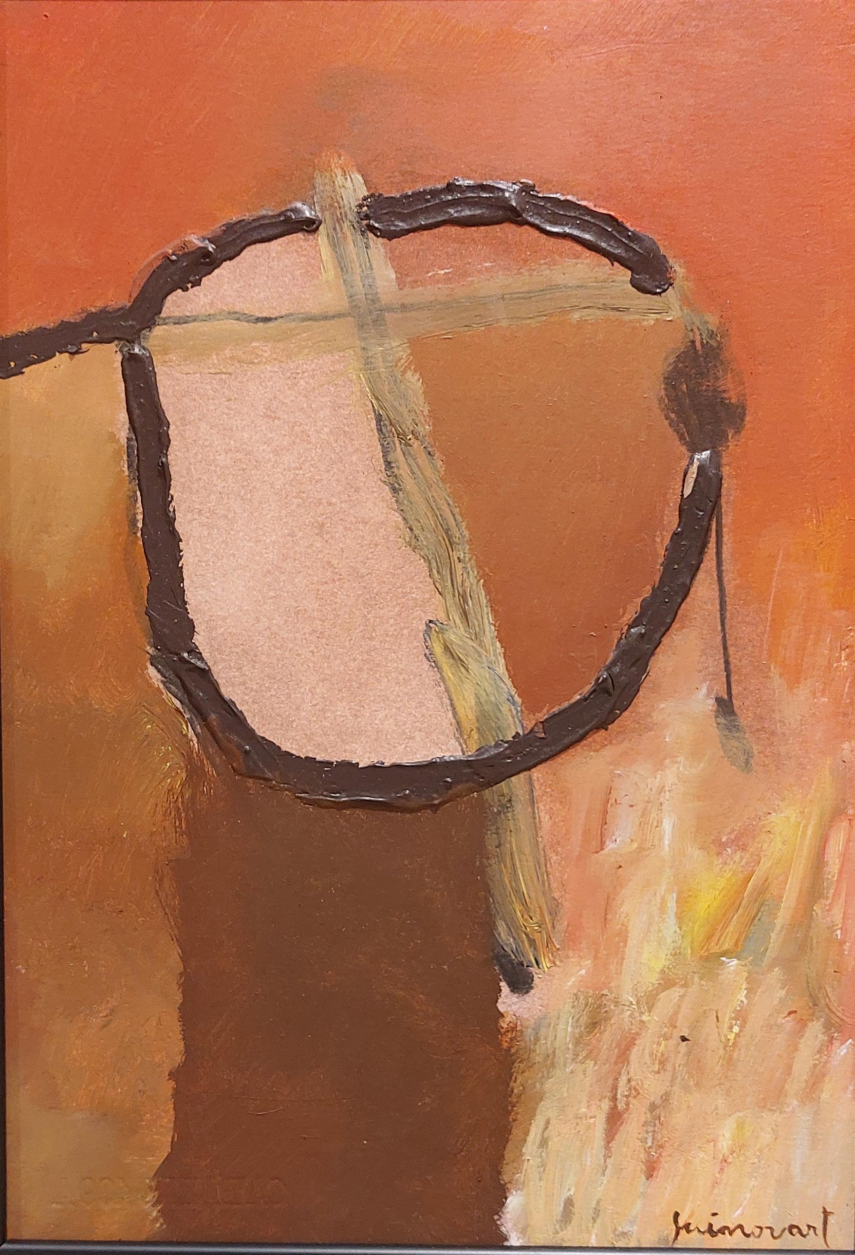 Guinovart. 
Josep Guinovart i Bertran (Barcelona 1927-2007) war ein Maler, Zeichner und Graveur aus Katalonien, Spanien.

Nach seinem Studium an der Schule der Lonja und der Förderung der dekorativen Künste in Barcelona erhielt er 1953 ein