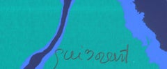 Colorful Signed Abstract Expressionist Screenprint by Josep Guinovart