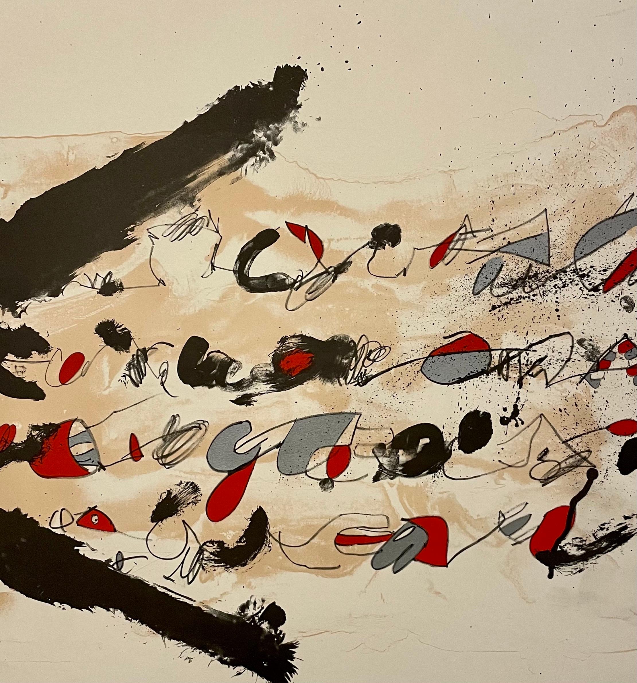 Arte astratta latino-americana Litografia catalana spagnola Josep Guinovart New York in vendita 2