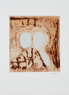 Vintage Josep Guinovart COMPOSITION Etching & Carborundum Spanish Abstract Contemporary