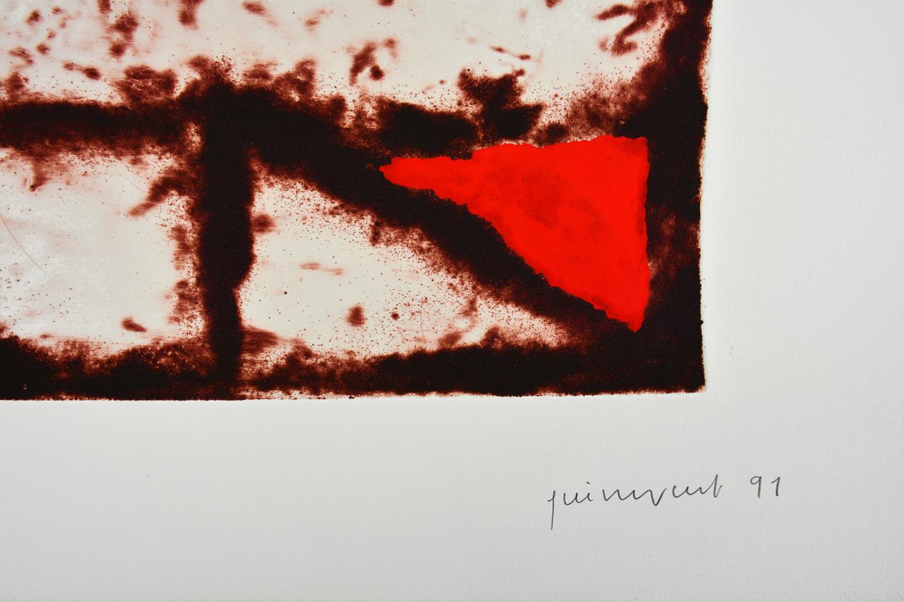 Josep Guinovart IMATGES I TERRA Hand colored Spanish Contemporary Abstraction For Sale 2