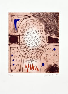 Josep Guinovart Spanish Artist Original Hand Signed Silkscreen 2000, 10.6x15 in