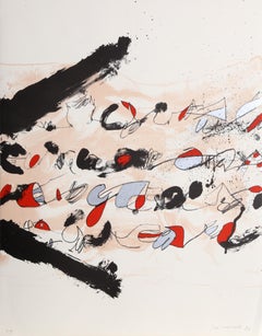 Nueva York, litografía expresionista abstracta de Josep Guinovart