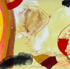 Litografía coloreada a mano «Ocell de Rosella», de Josep Guinovart