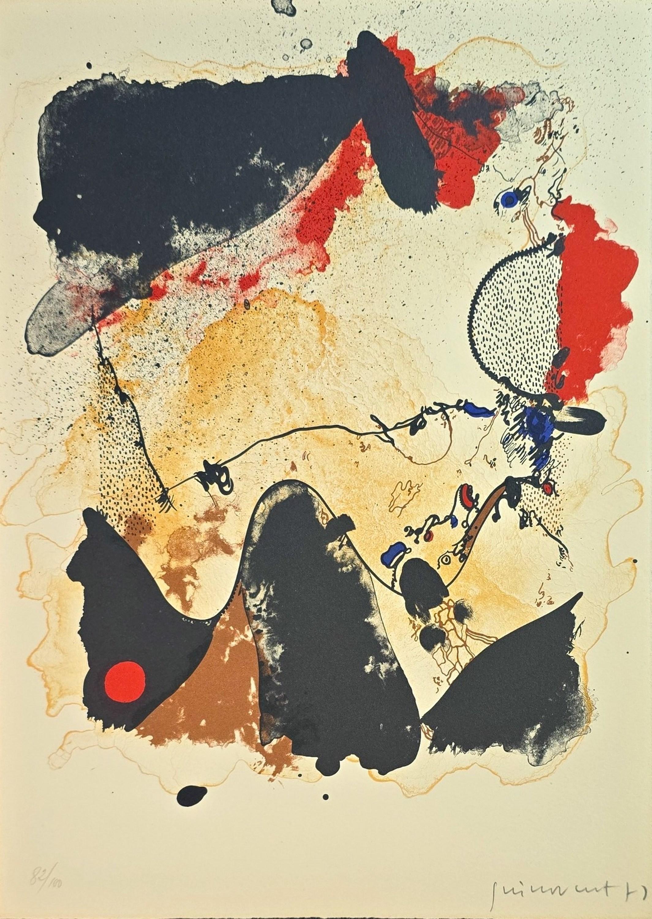 Josep Guinovart Print - Untitled Composition - De Luxe Edition (Poligrafa, Redfern, Spanish, ~41% OFF)