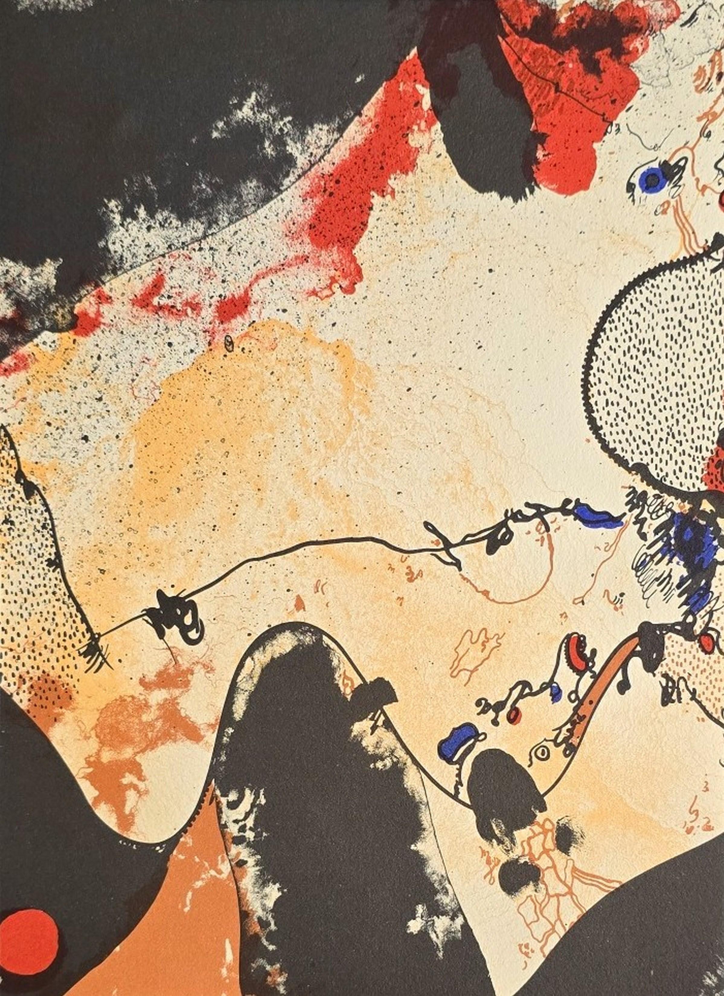 Josep Guinovart Print - Untitled Composition (Poligrafa, Redfern, Spanish, Abstract, 38% OFF)
