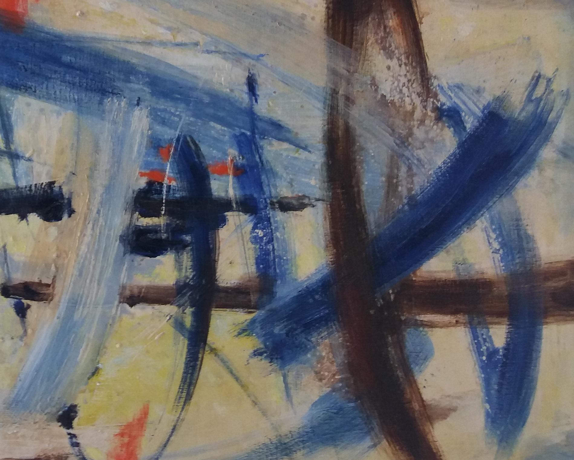 Hurtuna 9 Composicion  original abstract oil canvas  1969 painting 4