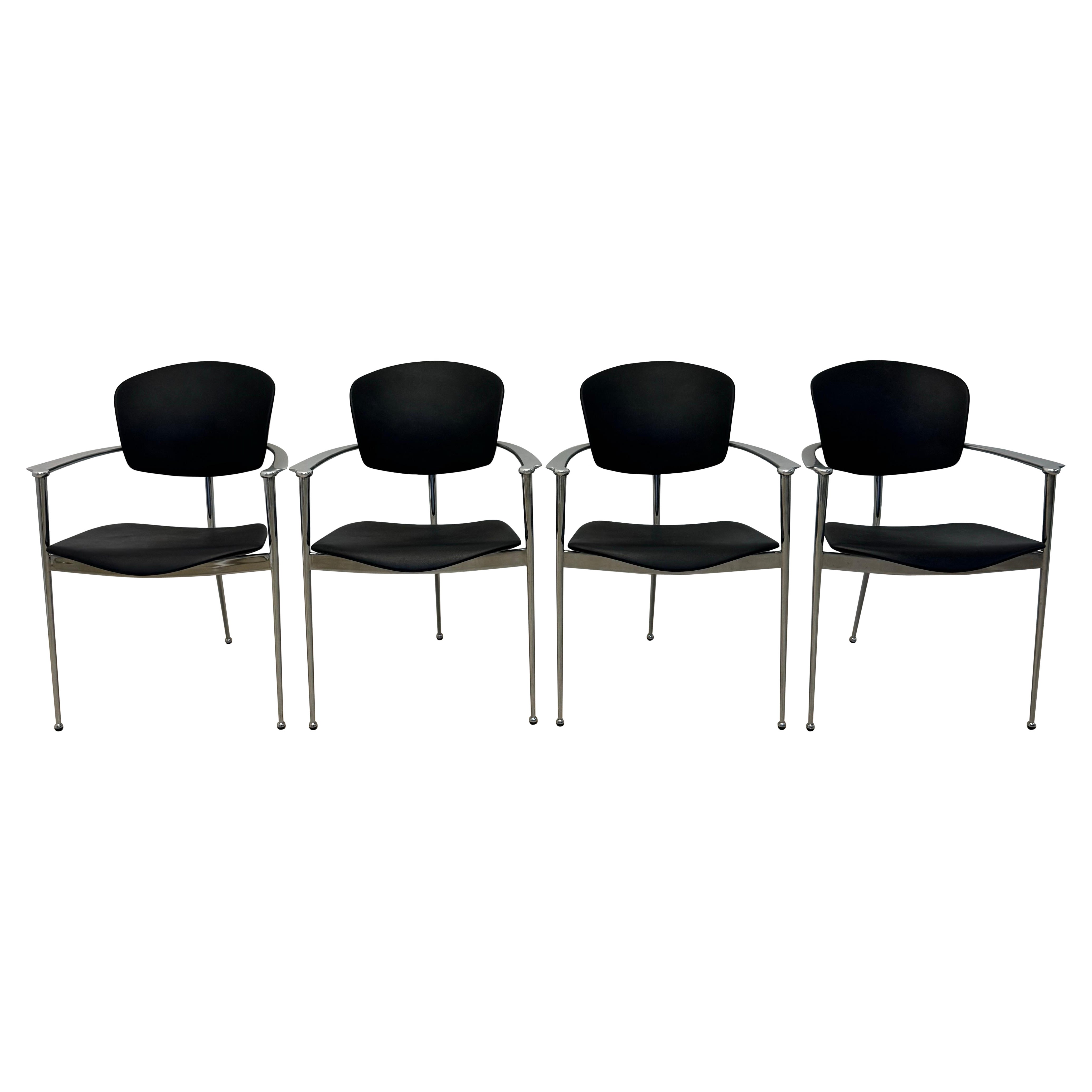 Chaises de salle à manger Andrea Josep Llusca pour Andrey World Spain - Ensemble de quatre pièces