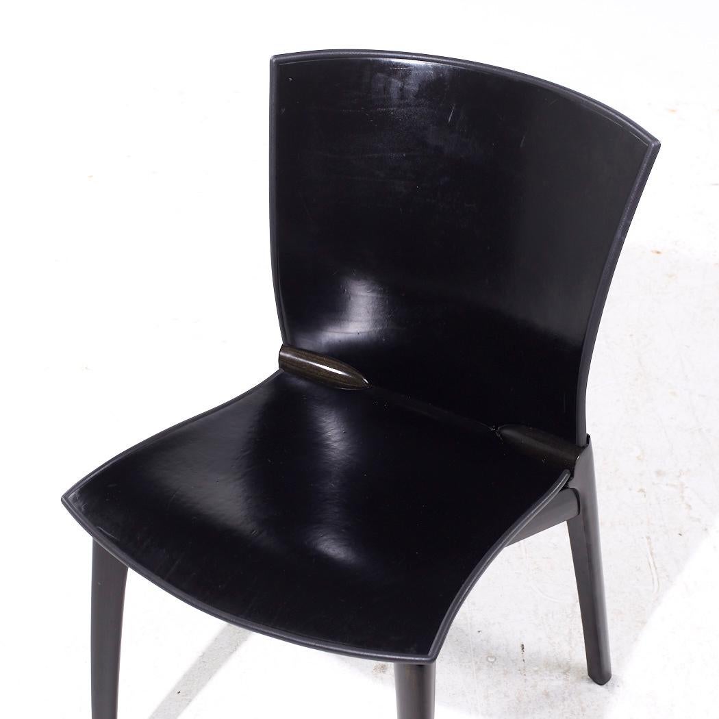 Josep Lluscà for Cassina Cos MCM Italian Leather Dining Chairs - Set of 6 en vente 3