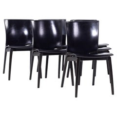 Josep Lluscà for Cassina Cos MCM Italian Leather Dining Chairs - Set of 6