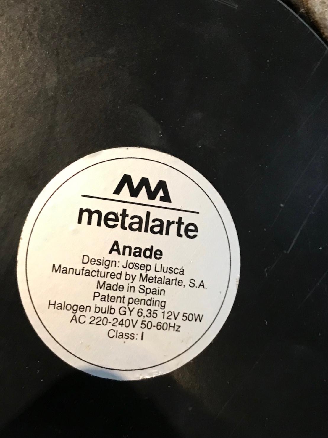 Josep Lluscà for Metalarte Post Modern ANADE Side /Desk Lamp 1985 Spain  en vente 4