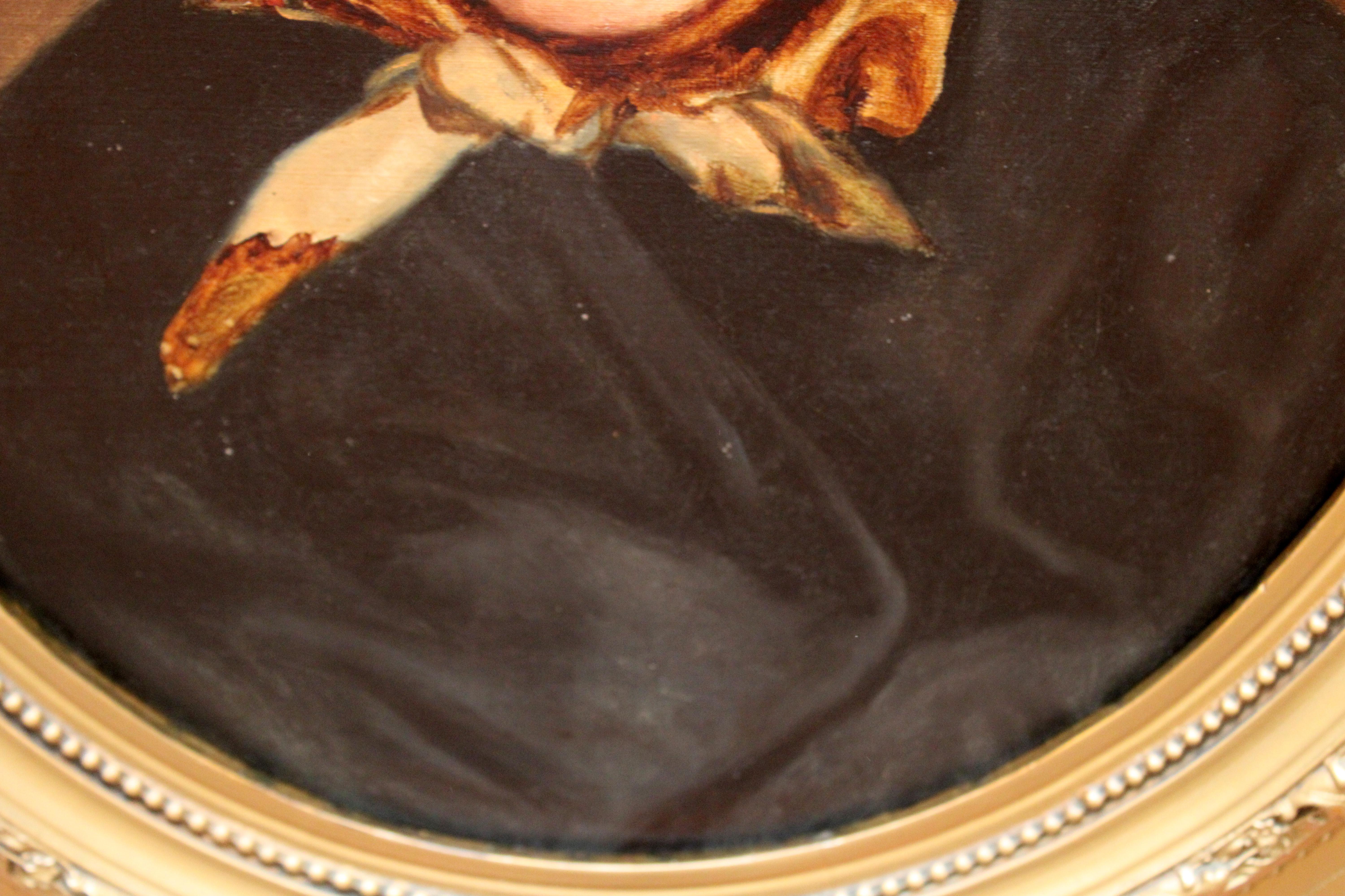 Óleo sobre tela - Retrato de una anciana - Año 1879 im Angebot 3