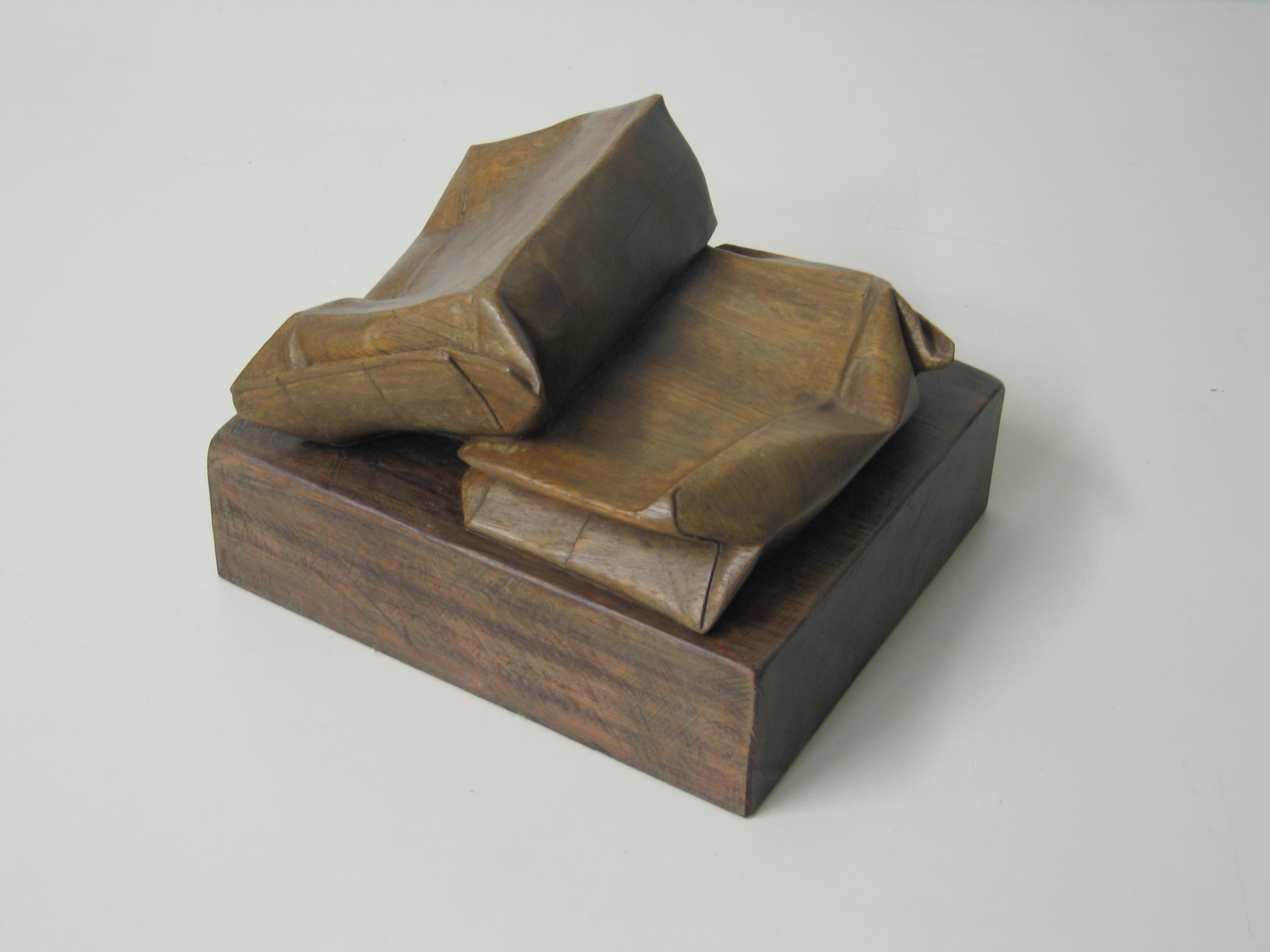 Codina Corona  Tetrabrik   Original- wood realistic sculpture- For Sale 1
