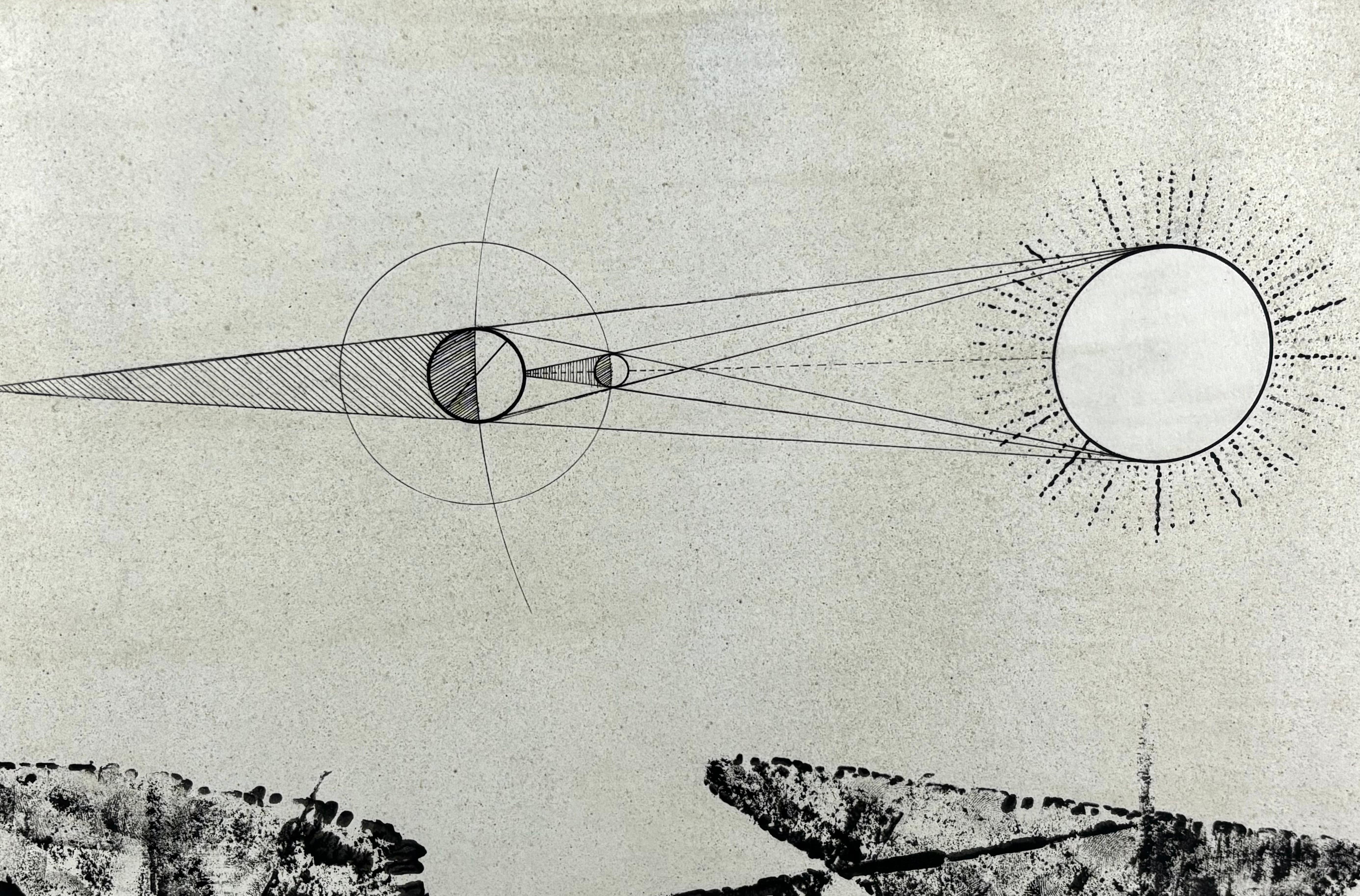 DIBUJO - JOSEP MARIA SUBIRACHS - ECLIPSE, 1964 For Sale 2