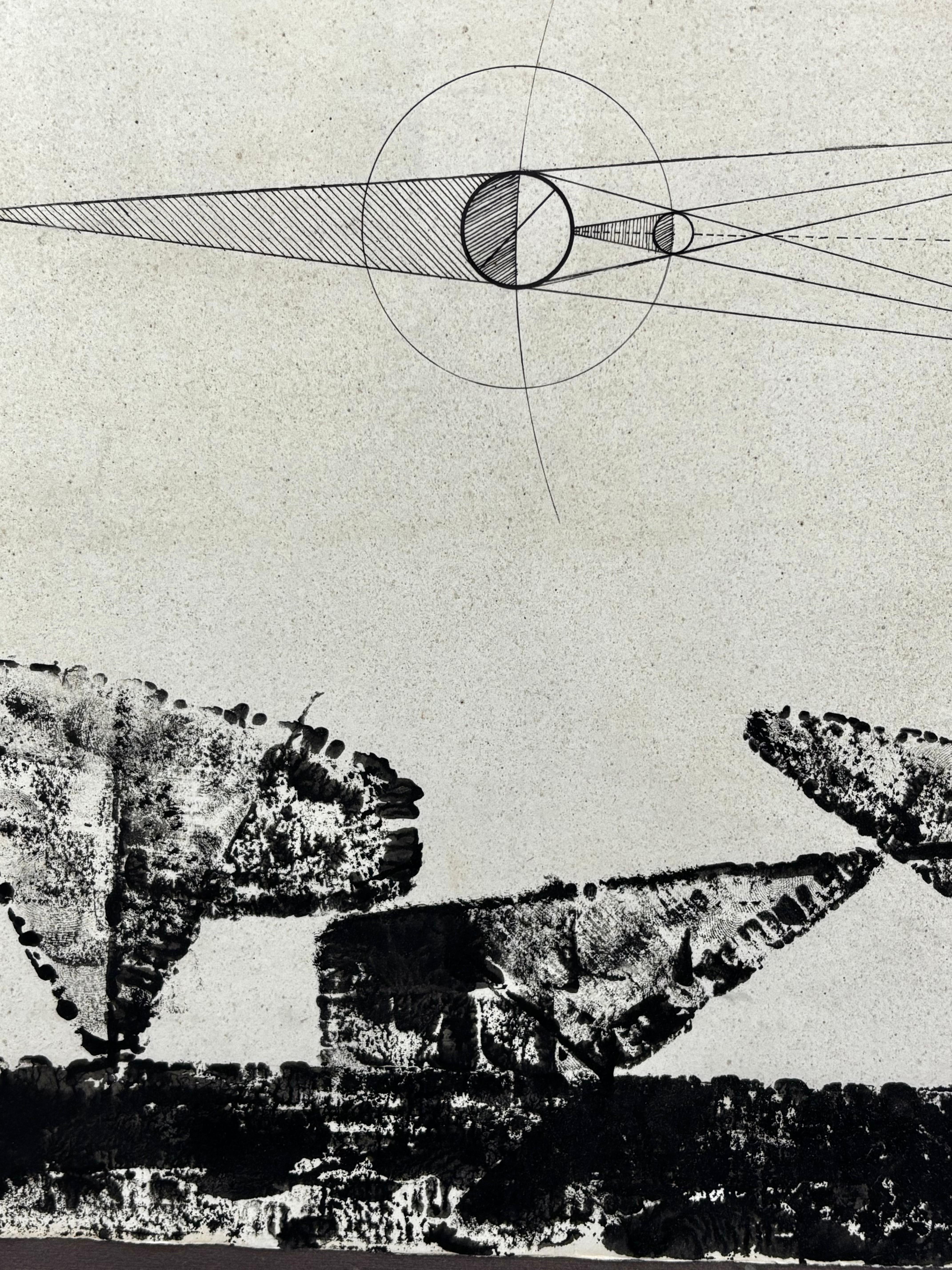 DIBUJO - JOSEP MARIA SUBIRACHS - ECLIPSE, 1964 For Sale 3