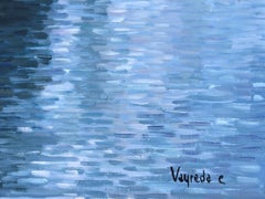 Vayreda Canadell Cadaques seascape, Spain - original oil painting