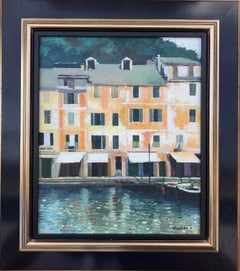 Honfleur Frankreich Öl auf Leinwand Gemälde Französisch Meereslandschaft Stadtlandschaft