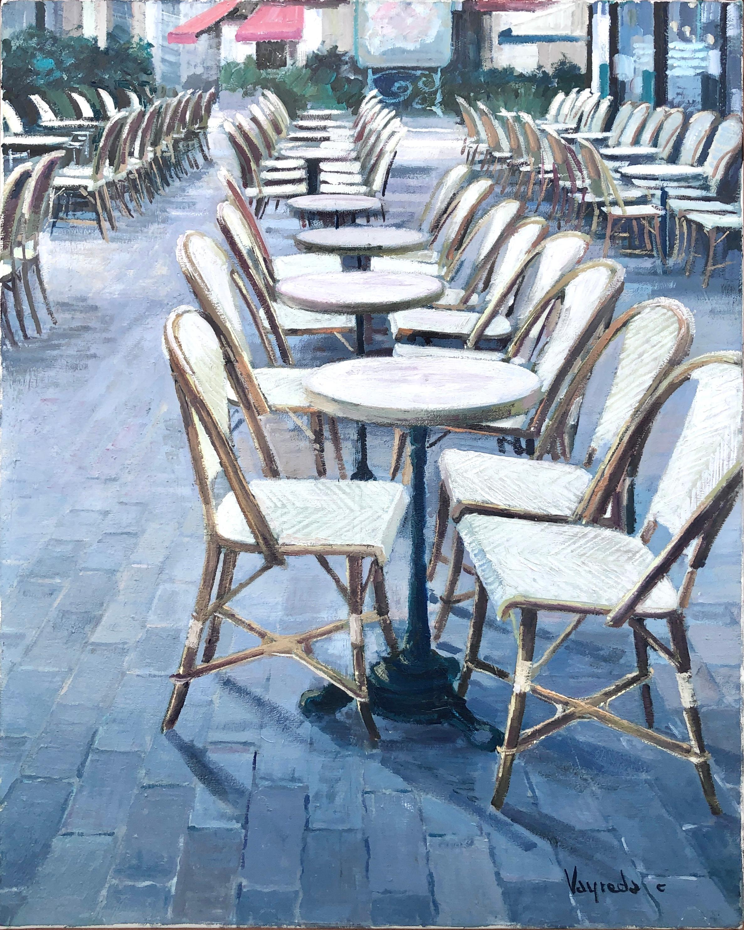 Josep Maria Vayreda Canadell Landscape Painting - Paris France oil on canvas painting urbanscape european art