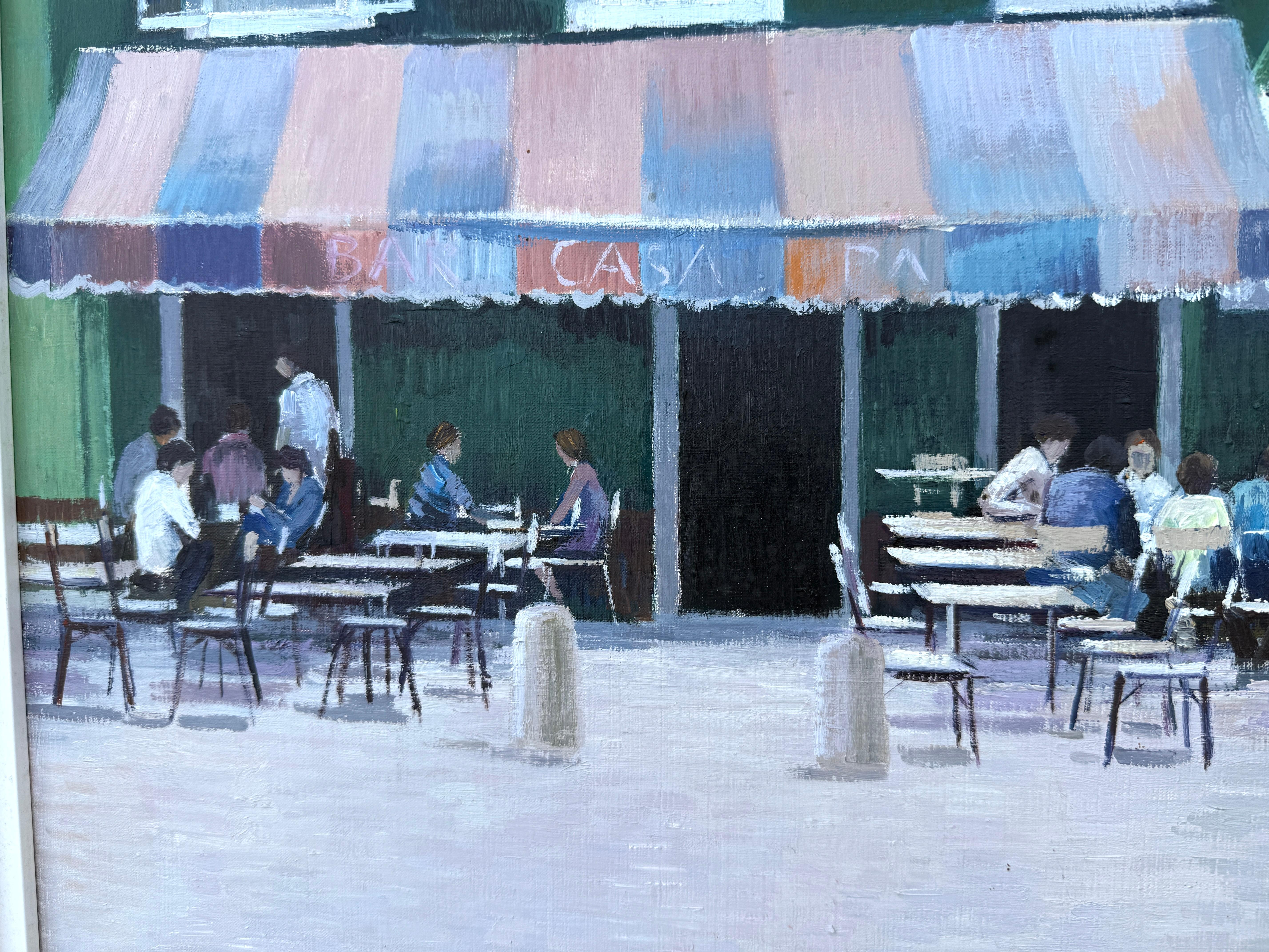 TITEL: Terrasse an der Costa Brava
Künstler: Josep Maria Vayreda Canadell (Olot, Girona, 1932 - Girona, 2001)

Medium: Öl auf Leinwand

Abmessungen: 50 × 61 cm (19,7 × 24 Zoll)
Gerahmte Abmessungen: 78 × 89 cm (30,7 × 35 Zoll)

Unterschrift: