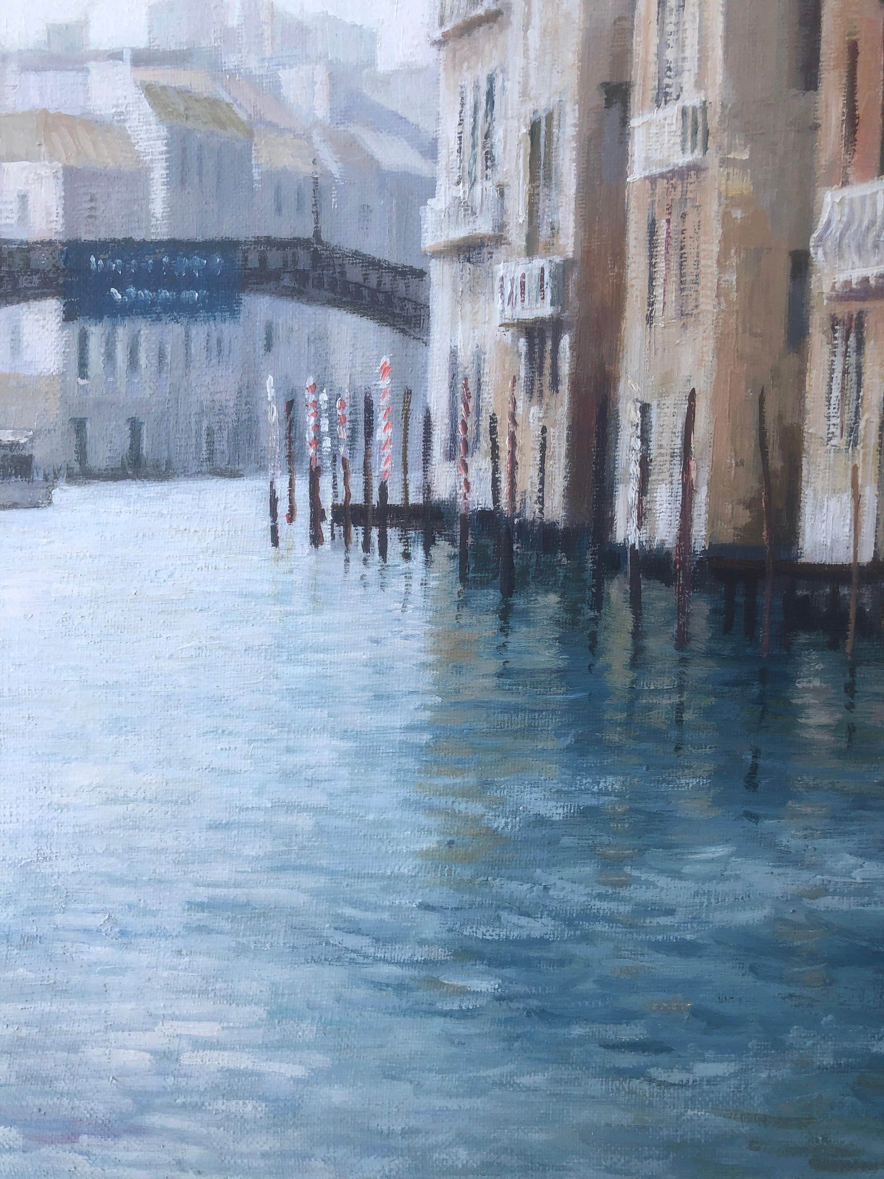 Venezia Italy oil on canvas seascape urbanscape seascape For Sale 1