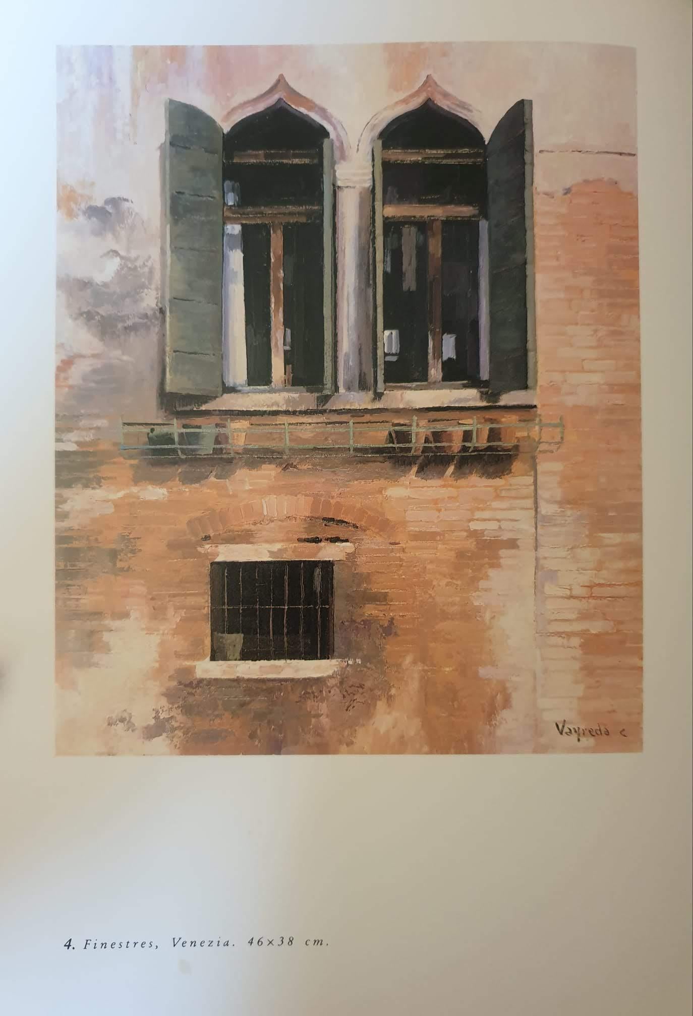 Fenêtre de Venise peinture originale à l'huile sur toile en vente 6