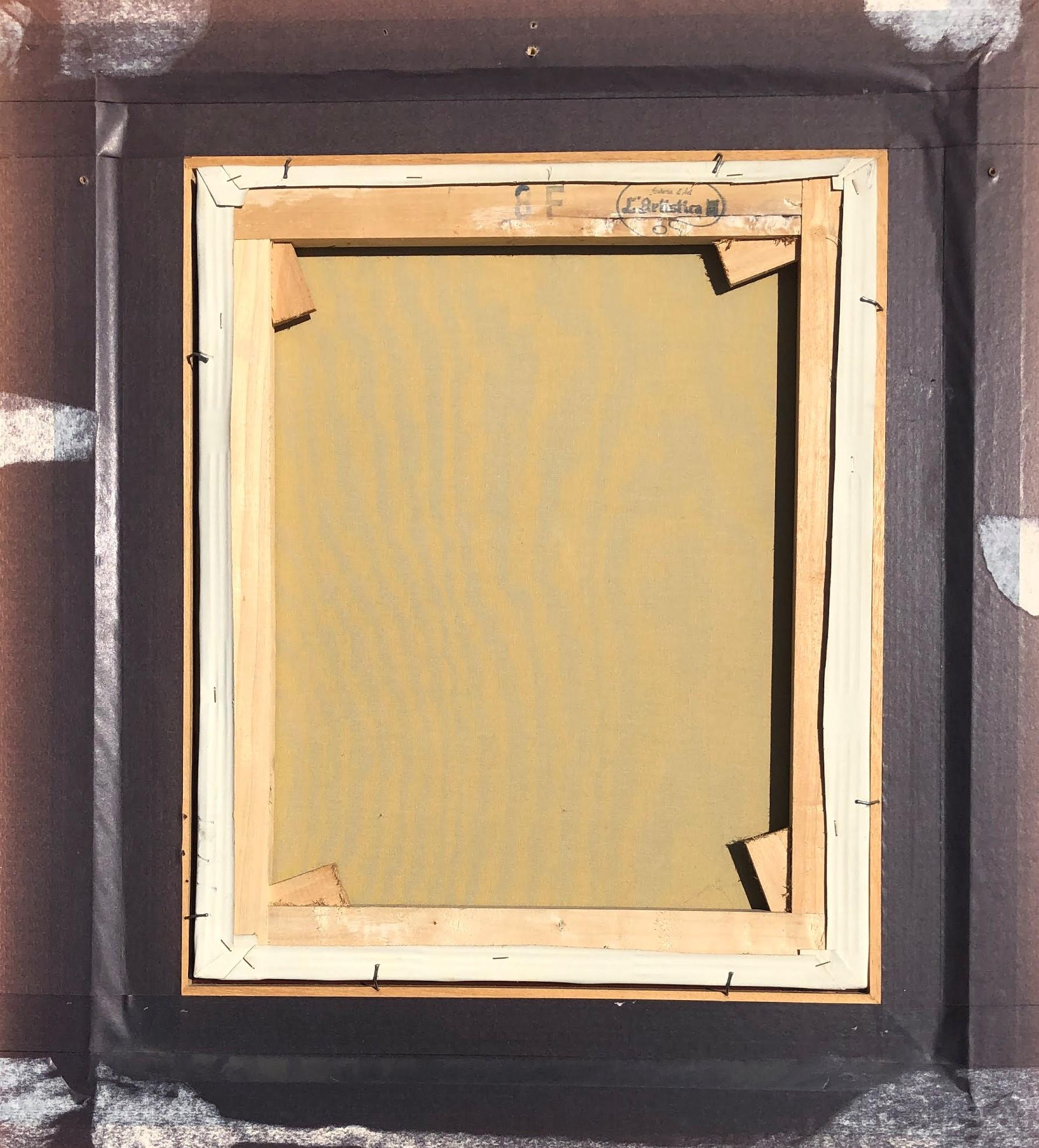 Fenêtre de Venise peinture originale à l'huile sur toile en vente 3