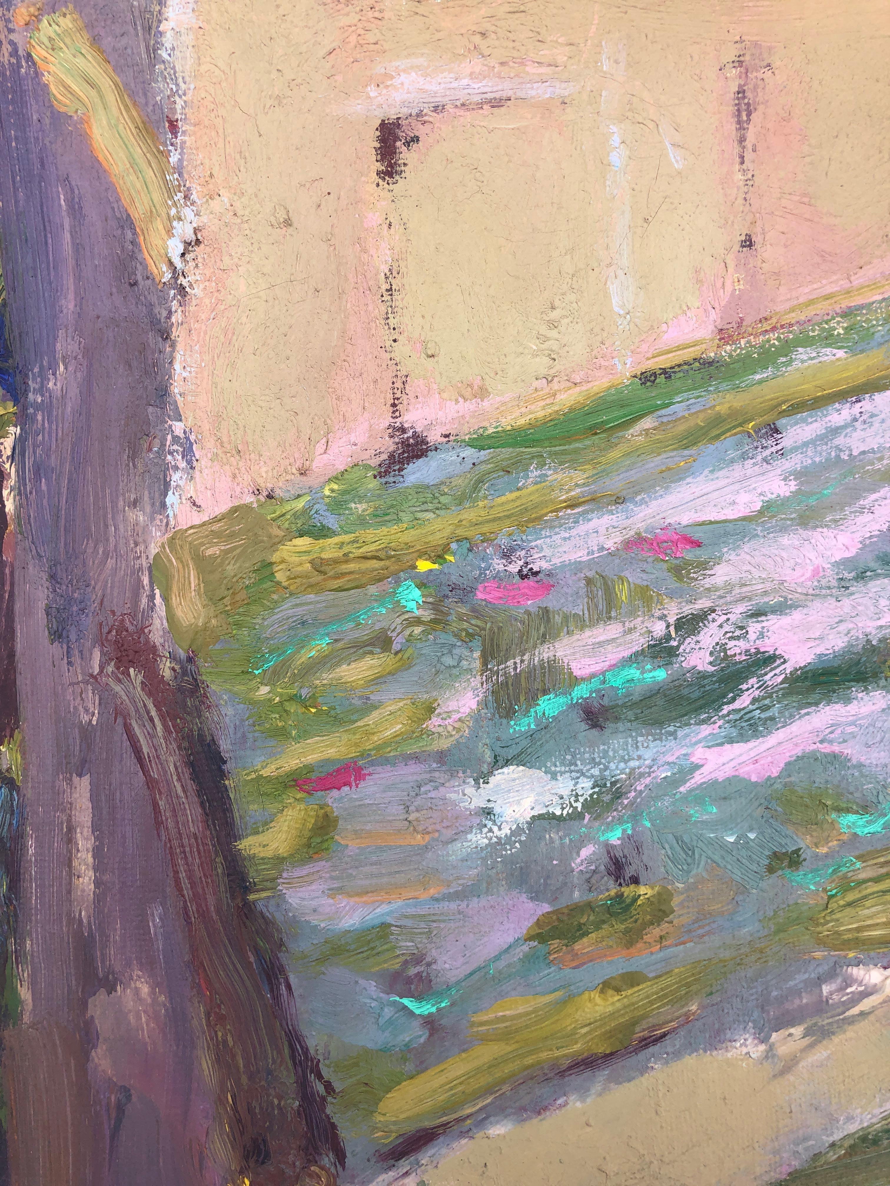 Monells vista Emporda España paisaje pintura al óleo sobre lienzo en venta 1