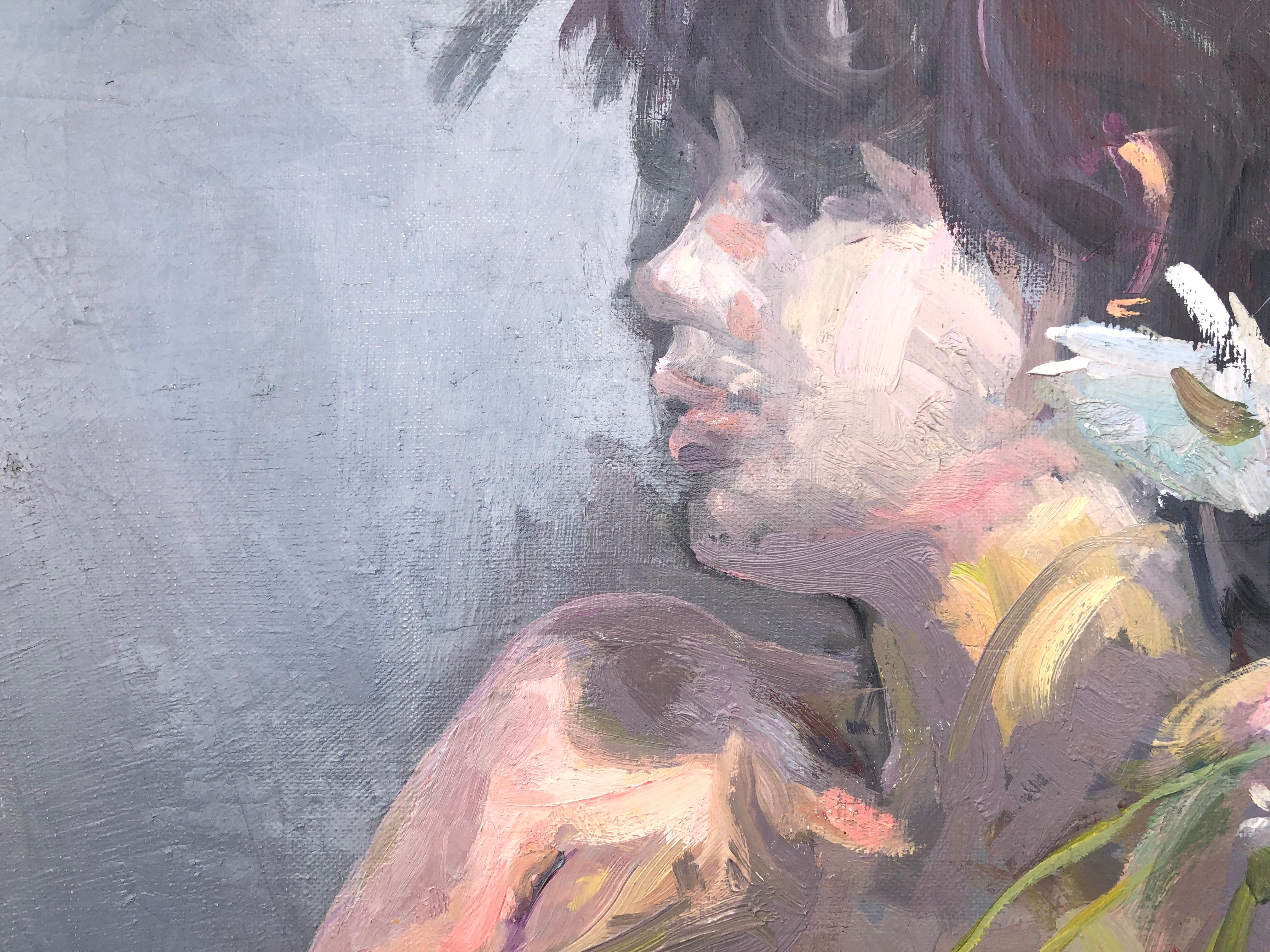 Artwork Details:

- Title: Nude Woman Resting with Flowers
- Artist: Josep Munné Graupera (Barcelona, 1933-2016)
- Year: 1978
- Technique: Oil on canvas
- Dimensions: 25.6 x 31.9 inches (65 x 81 cm)
- Signed: Yes, 