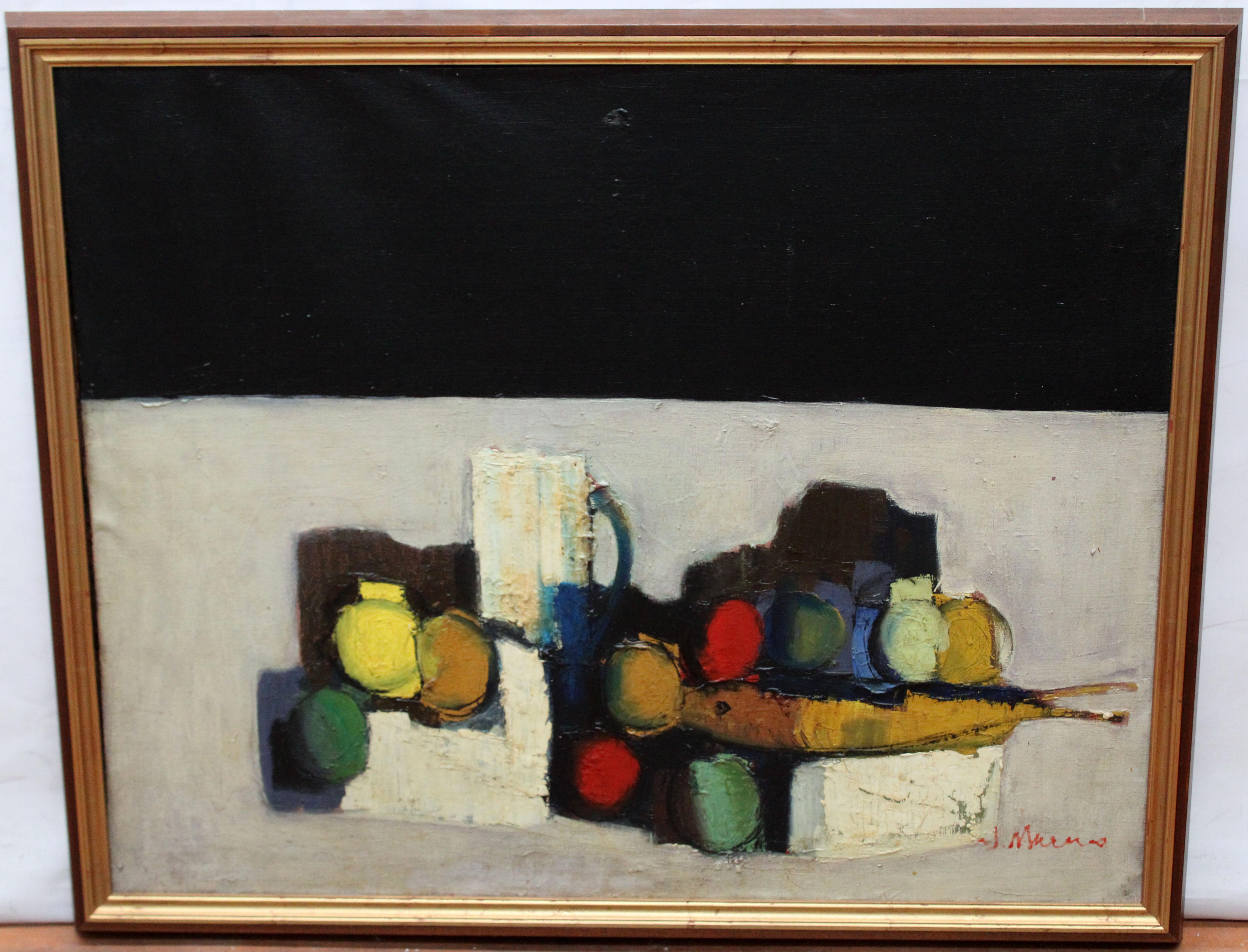 Josep Navarro Vives (1931 - 2023) - Óleo sobre tela - Bodegón en venta 1