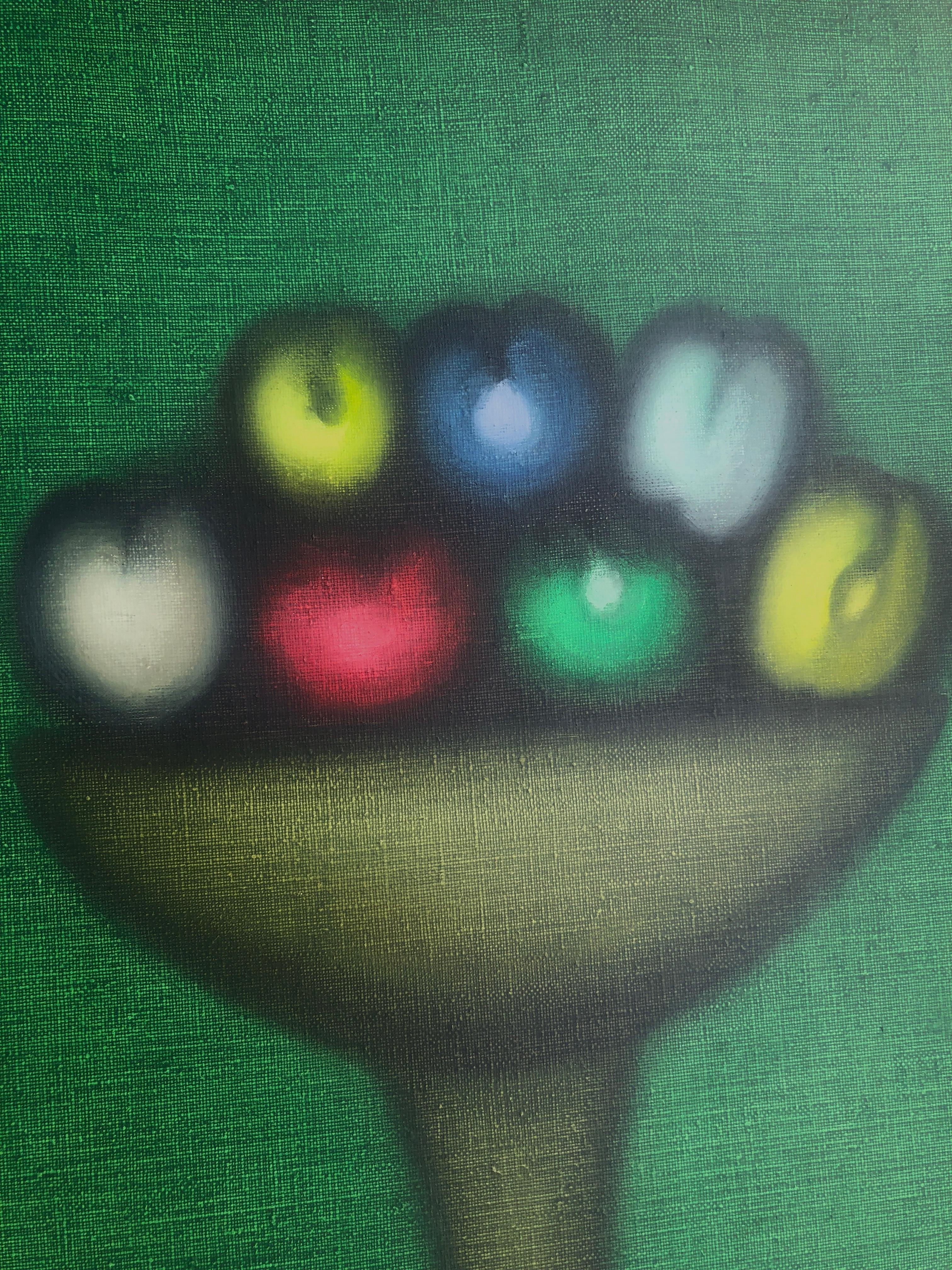 Still life oil on canvas painting sfumato (Schwarz), Still-Life Painting, von Josep Navarro Vives
