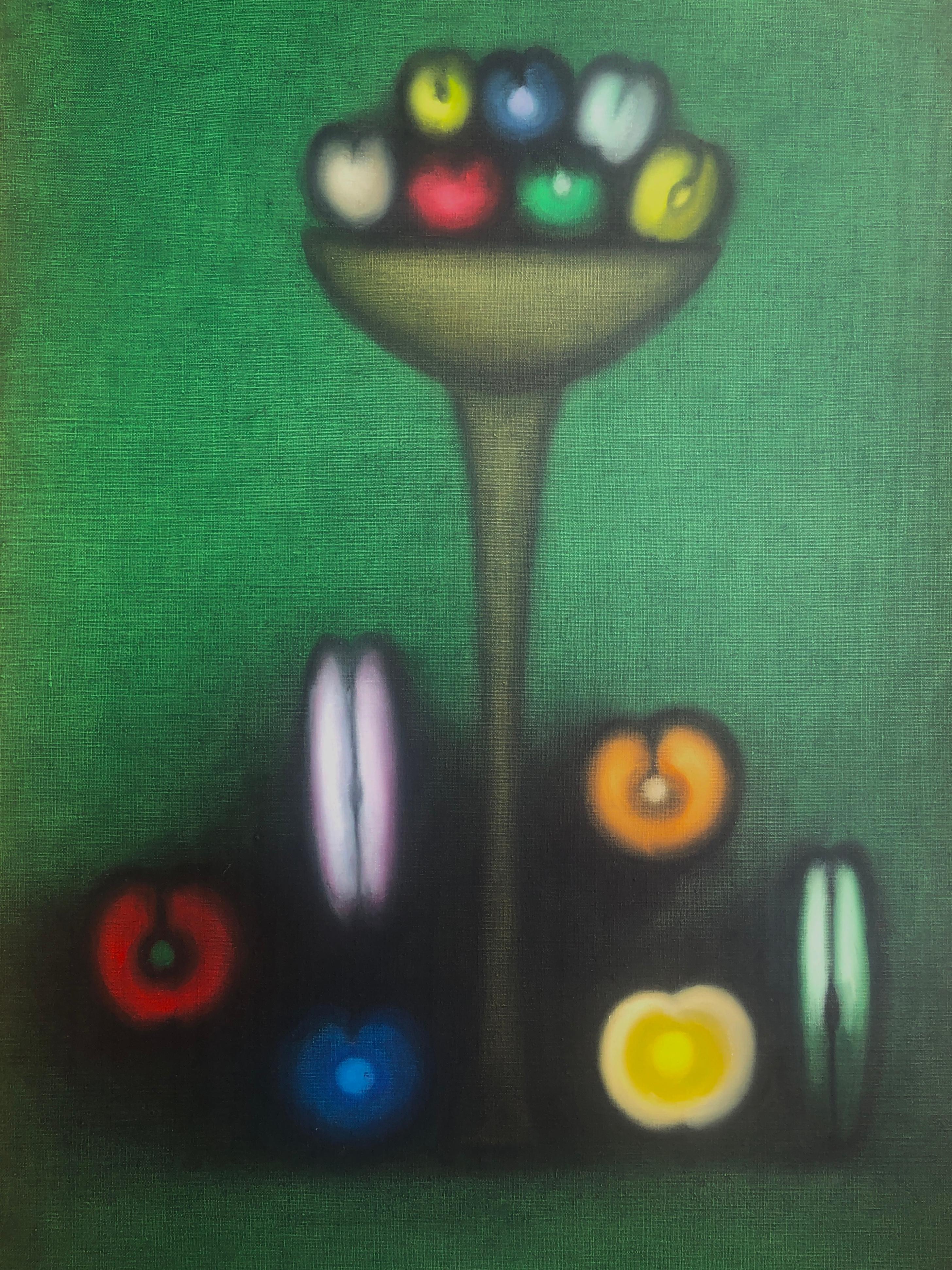 Still life oil on canvas painting sfumato im Angebot 2