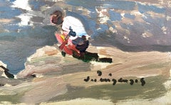 Port de la Selva Spanien Costa Brava Meereslandschaft Mittelmeerlandschaft Mittelmeerraum Ölgemälde an Bord Gemälde